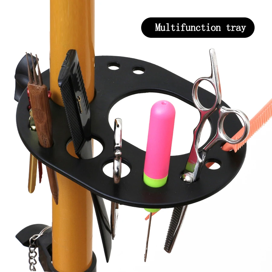 Wig Stand with Three Holders for Wig Making