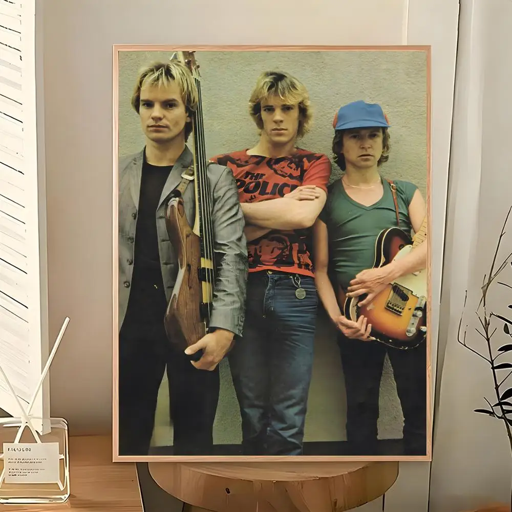 Rock Band New Wave The Police Poster Wall Art Painting for Living Room Home Decoration and Holiday Gifts