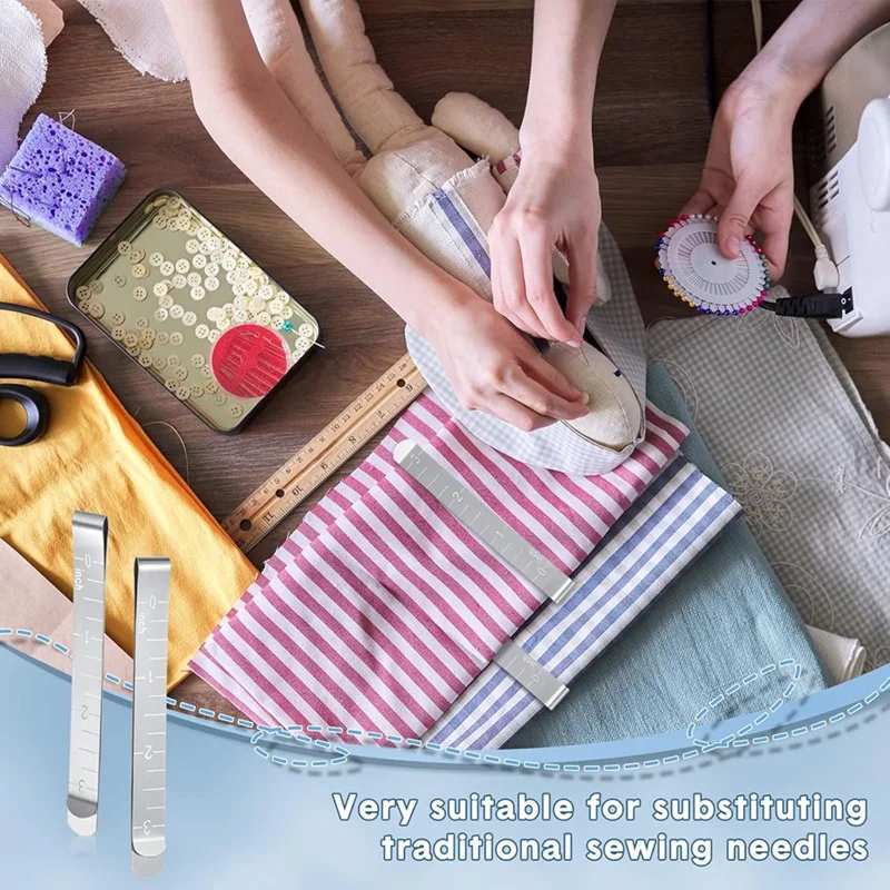 80Pcs Sewing Clips Metal Edging Tools Sewing Clips For Fabric Quilting Pins And Marking Accessories