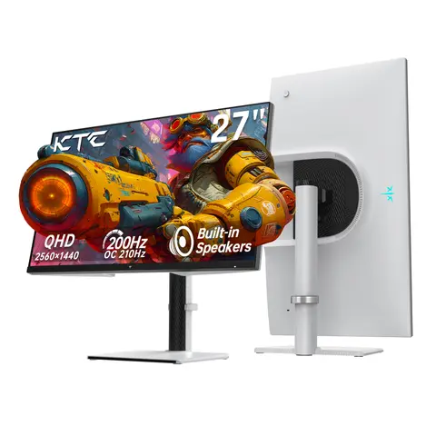 KTC 27 Inch Gaming Monitor 200Hz, 1440P Monitor with Speakers  Up to 210Hz Computer Monitors Fast IPS 1ms H27T6
