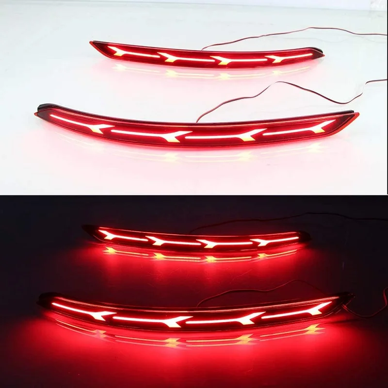 

For Hyundai Elantra 2017 2018 LED Rear Bumper Reflector Tail Lights Brake Lamps