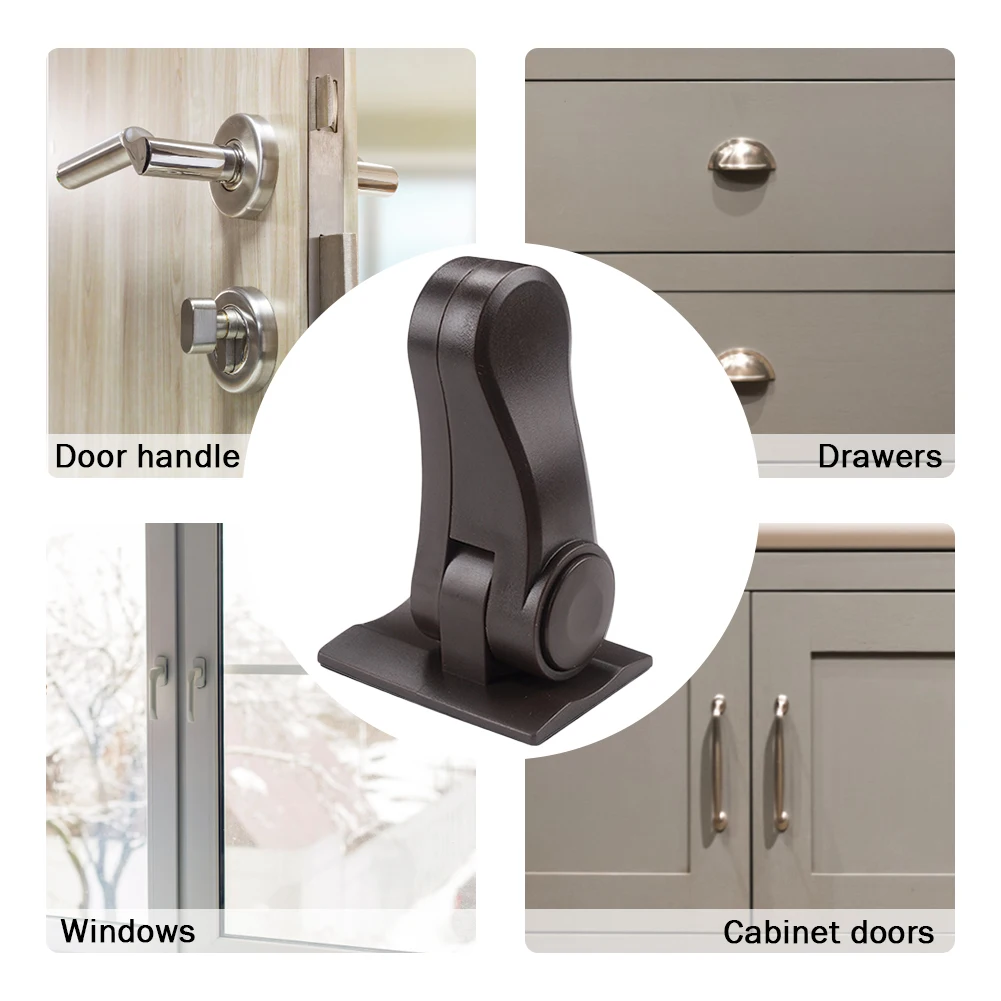 Baby Safety Lock Anti-collision Child Door Handle Locks Anti-open Durable Rotating Universal Multifunctional Protection Device