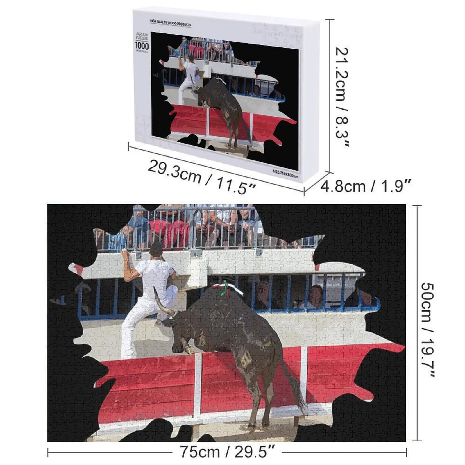 Пазл Southern Camargue Bull France Works Of Art Wood Photo Персонализированный пазл