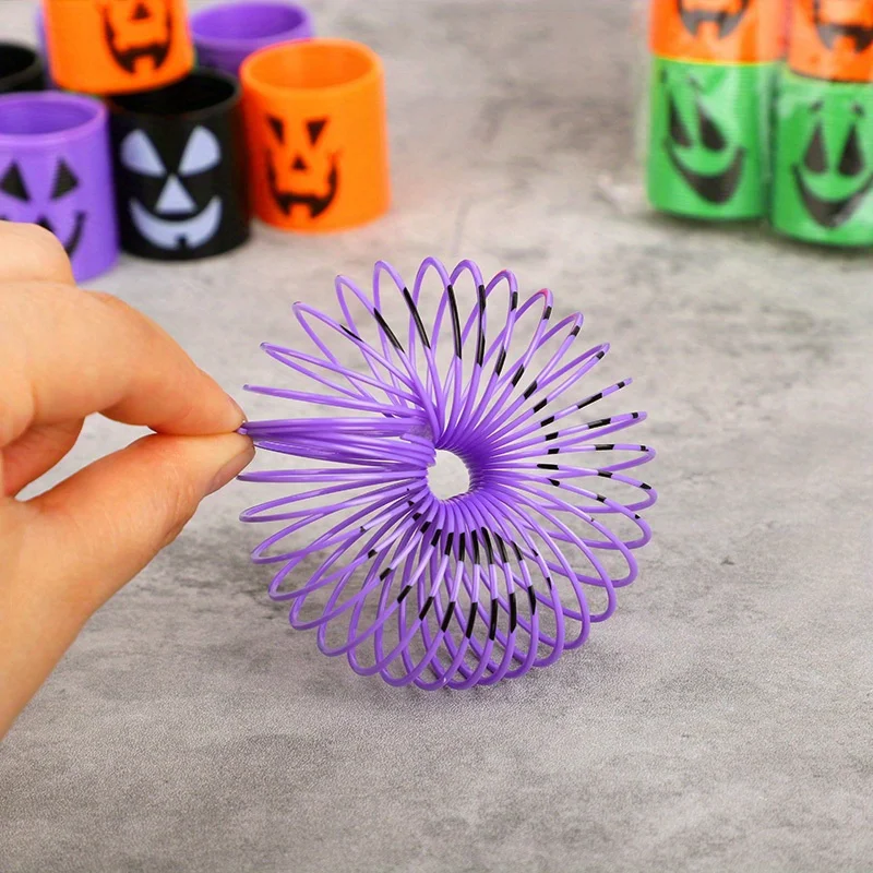 12/24 قطعة ألعاب الهالوين للأطفال الخفافيش شبح اليقطين لفائف الربيع لعبة فاتنة ماجيك الينابيع تململ الإجهاد حفلة المفضلة جوائز اللعبة