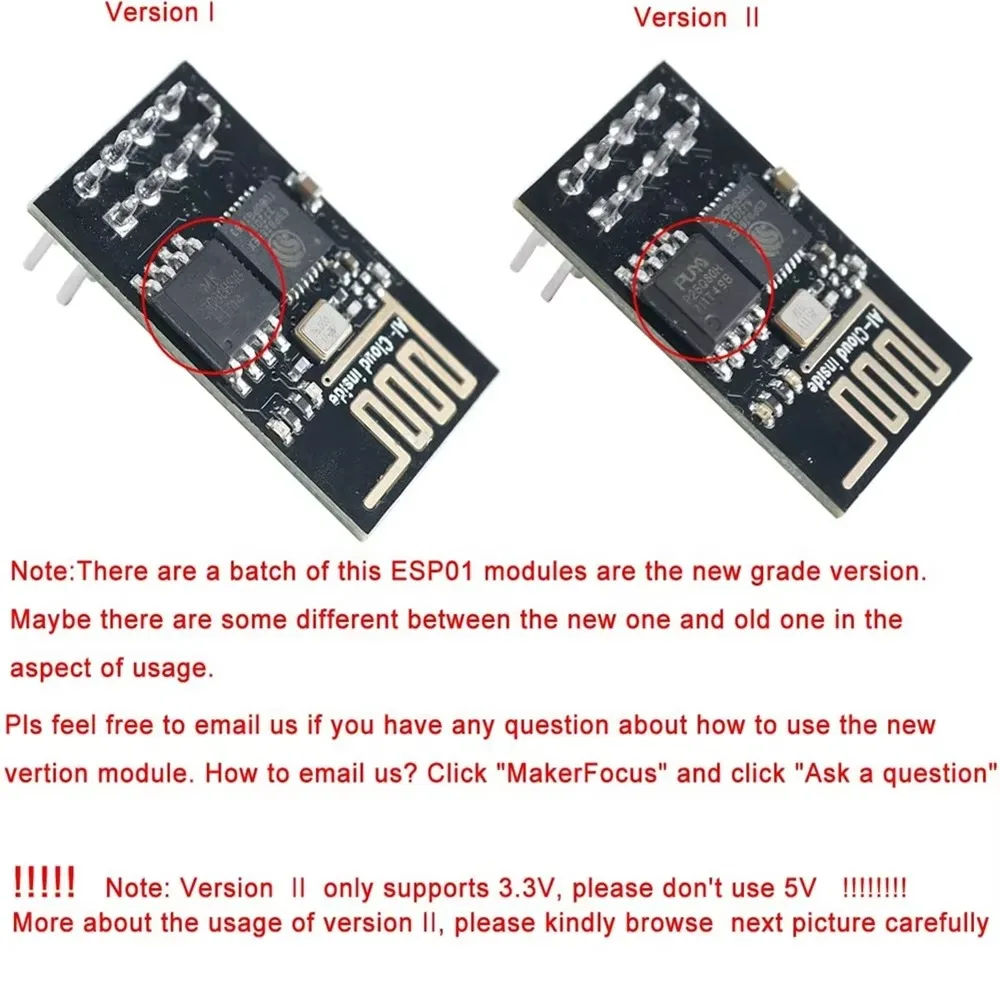ESP-01/ESP-01S/ESP8285 ESP8266 Módulo Transceptor WIFI Serial Sem Fio