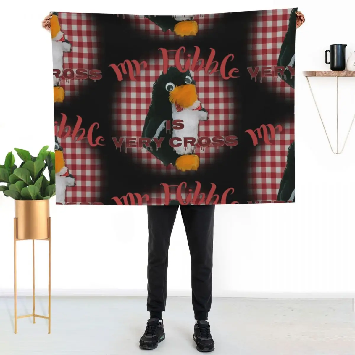 Mr Flibble is very cross Throw Blanket halloween Hairy christmas gifts Giant Sofa Travel Furry Blankets