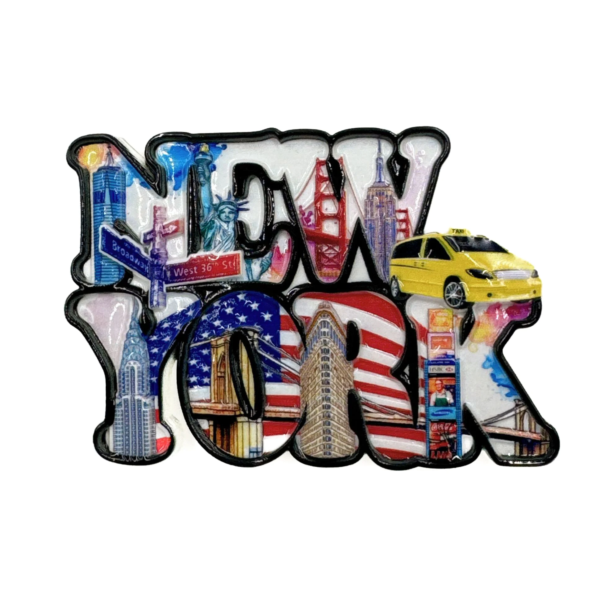 North America USA Miami New York 3D  Fridge Magnets Tourism Souvenir Refrigerator Magnetic Sticker Collection Gift