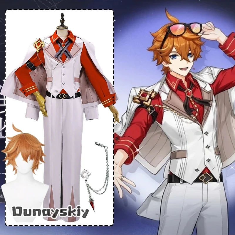 

NN Cos S@Game GenshinImpact FES Tartaglia Cosplay Costume Tartaglia Jacket Cape Suit Set Anime Halloween Carnival Theme Dress Up