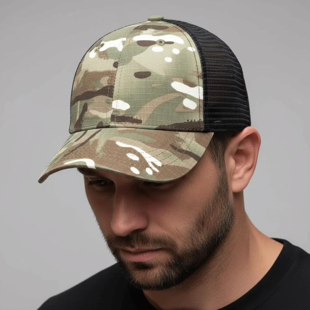 Modische Baseball-Netzkappen, verstellbare Mesh-Schirmmütze, einfache Baseballmützen für Männer und Frauen, Unisex – Detail 5