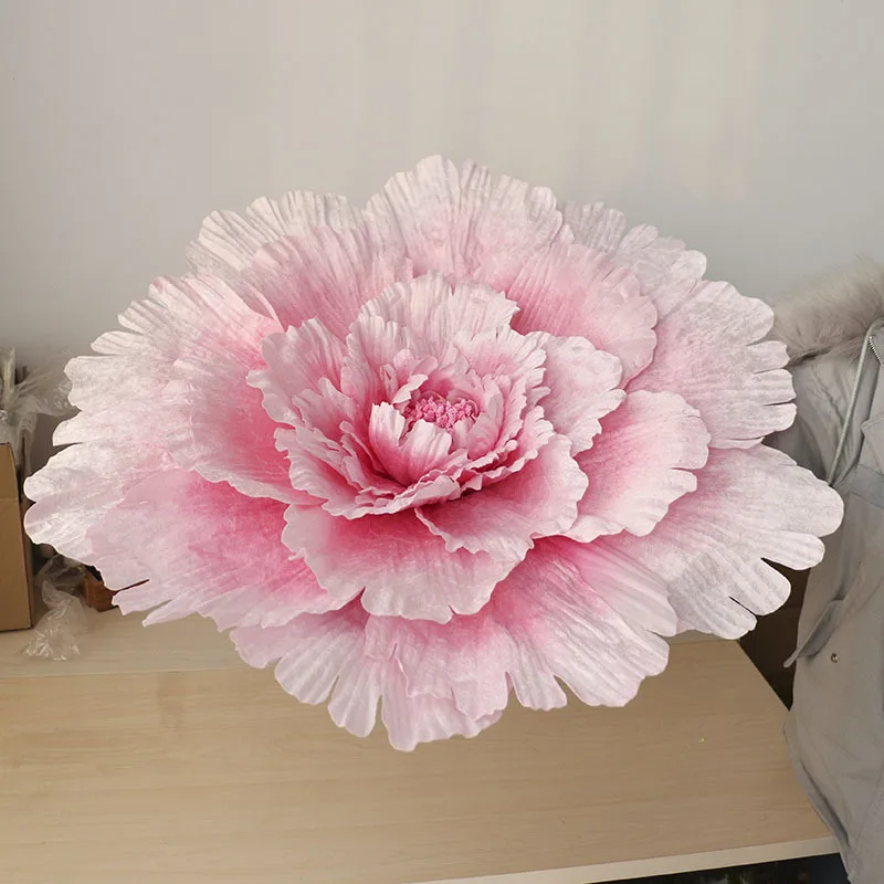 Multiple Sizes Wedding Flower Large Silk Artificial Flower Peony Head Giant Flowers For Diy Flower Background Wall Decoration images - 6