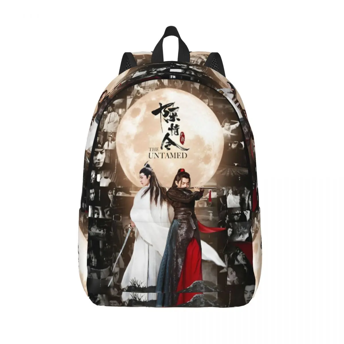 WangXian The Untamed Backpack for Men Women Cool Student Work Daypack Lan Wangji Wei Wuxian College Canvas Bags Outdoor