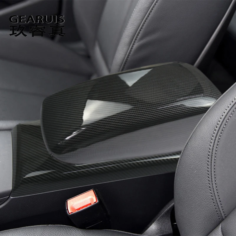 

Carbon Fiber Car Center Console Armrest Storage Box panel Protection Cover Trim For Audi A3 8V S3 2013-2020 Car Styling Interior