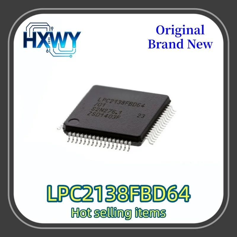 (3/30 pieces) LPC2138FBD64 LPC2138 LQFP-64 Microcontroller Chip Brand New Electronics In Stock Fast Shipping Bestseller