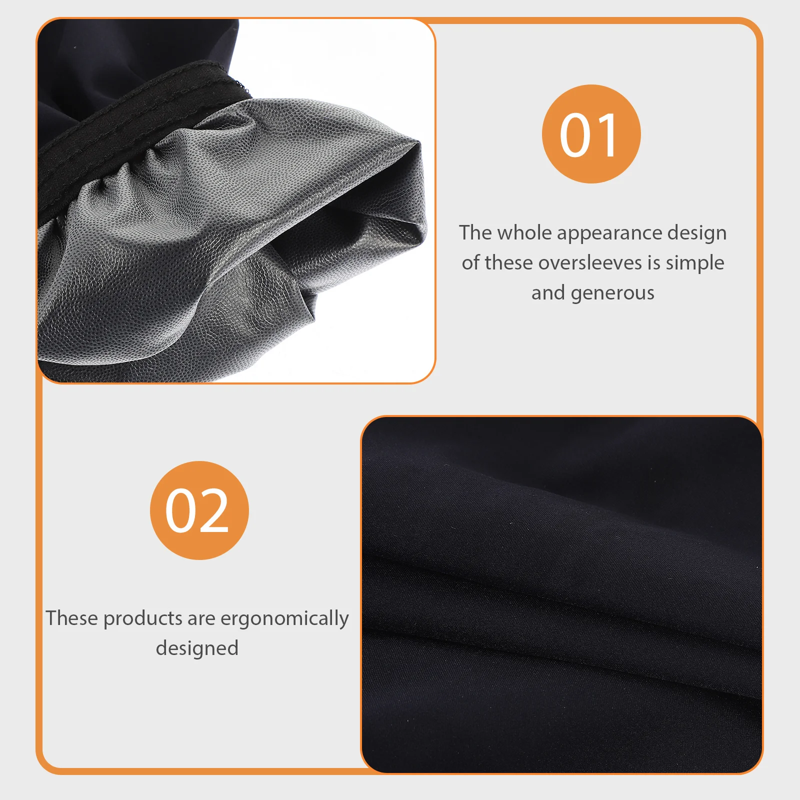 

4Pairs Durable Waterproof Oil-Proof Oversleeves Multi-Purpose Arm Sleevelet for Cooking Kitchen Cleaning Dishwashing Household