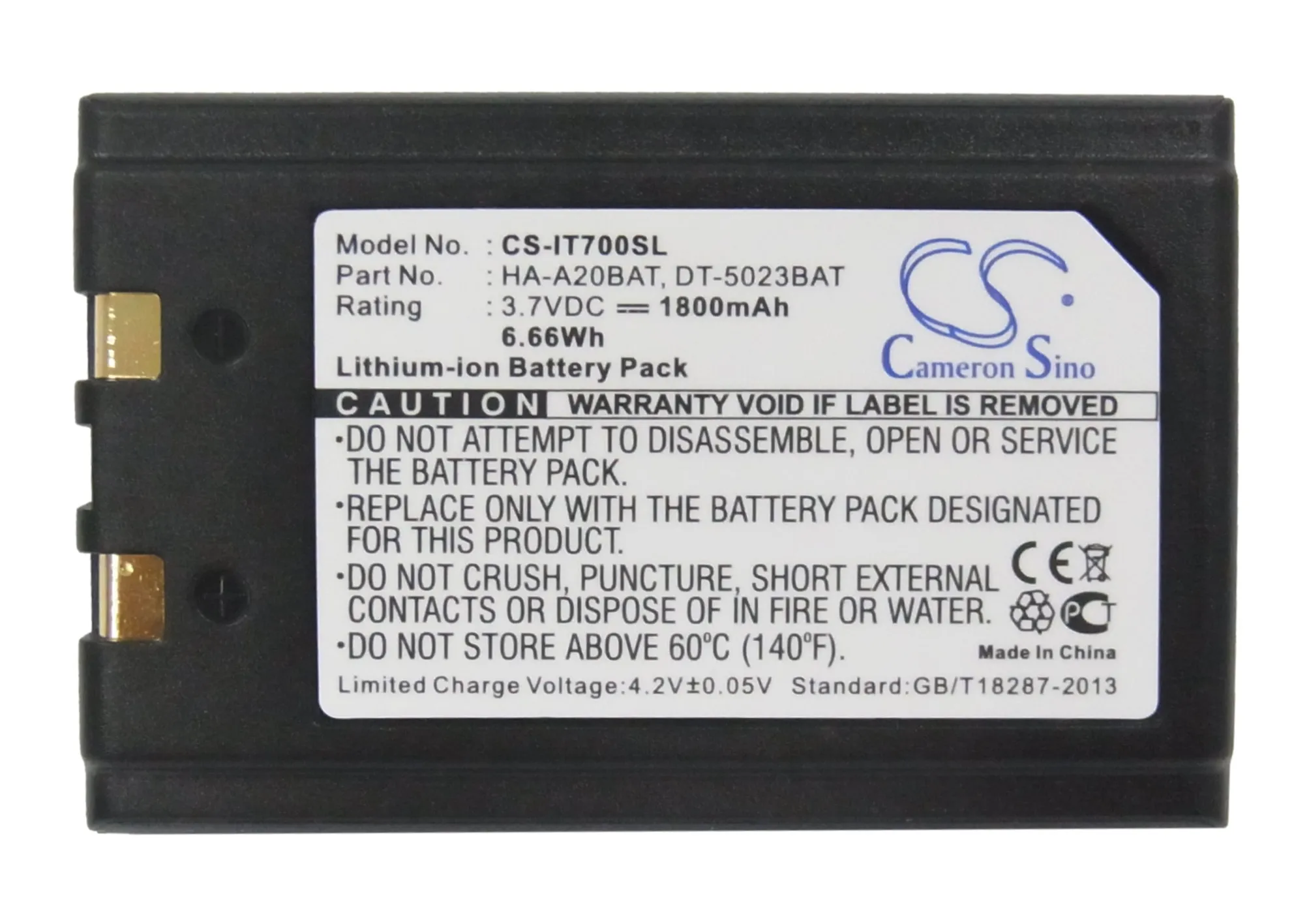 Barcode Scann Li-ionBattery For 21-58236-01 6140-01-499-7364 CA50601-1000 DT-5023BAT DT-5024LBAT DT-5025LBAT NSN6140-01-499-7364