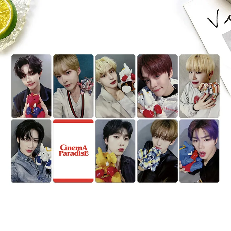 9PCS KPOP ZEROBASEONE Bangkok Tour Postcards ZB1 ZhangHao GunWook Ricky TaeRae Two-Sided Lomo Cards Doll Photocards Fans Gift