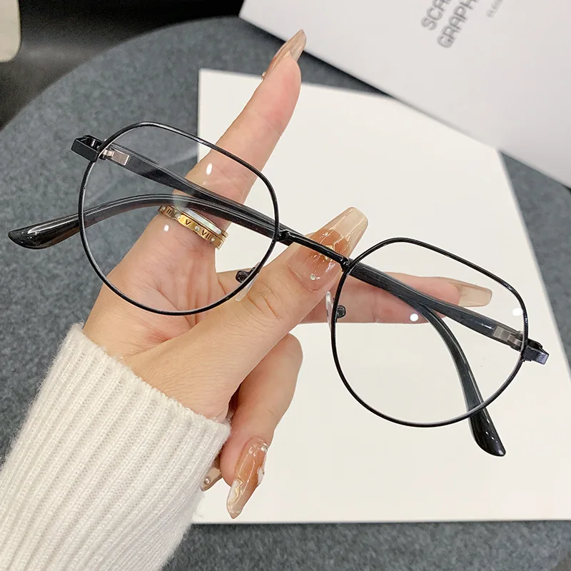 Neue Schwarz Runde Computer Brille Rahmen Frauen Männer Anti Blau Licht Rund Brillen Blockieren Optische Spektakel Brillen