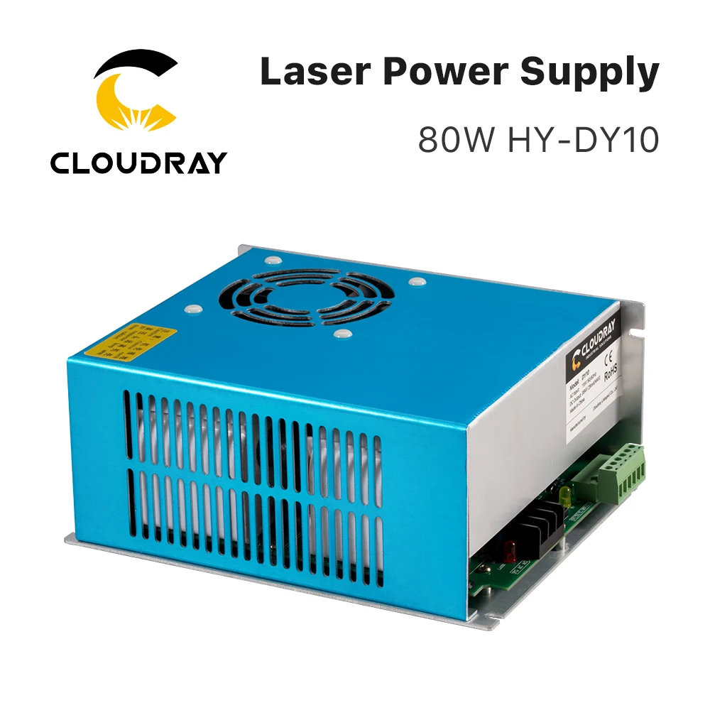 Cloudray-Fonte de alimentação a laser para gravação e máquina de corte, Dym10 CO2 Laser Tube, RECI W1, Z1, S1, DY Series