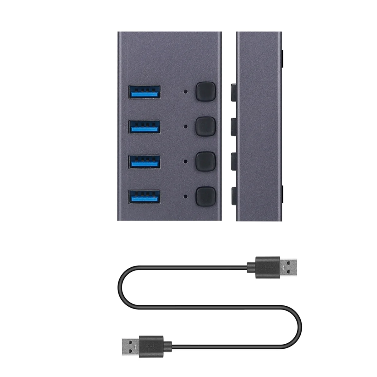 

Разветвитель USB3.0, 4-портовый зарядный многоинтерфейсный концентратор с