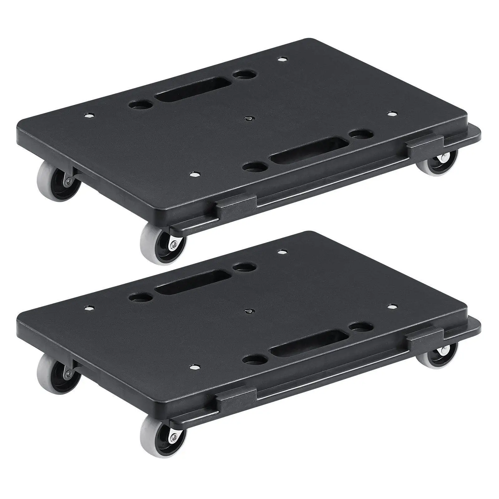 

Heavy Duty 500lb Interlocking Moving Dolly 2 Pack with 4 Silent Wheels for Large Furniture Black