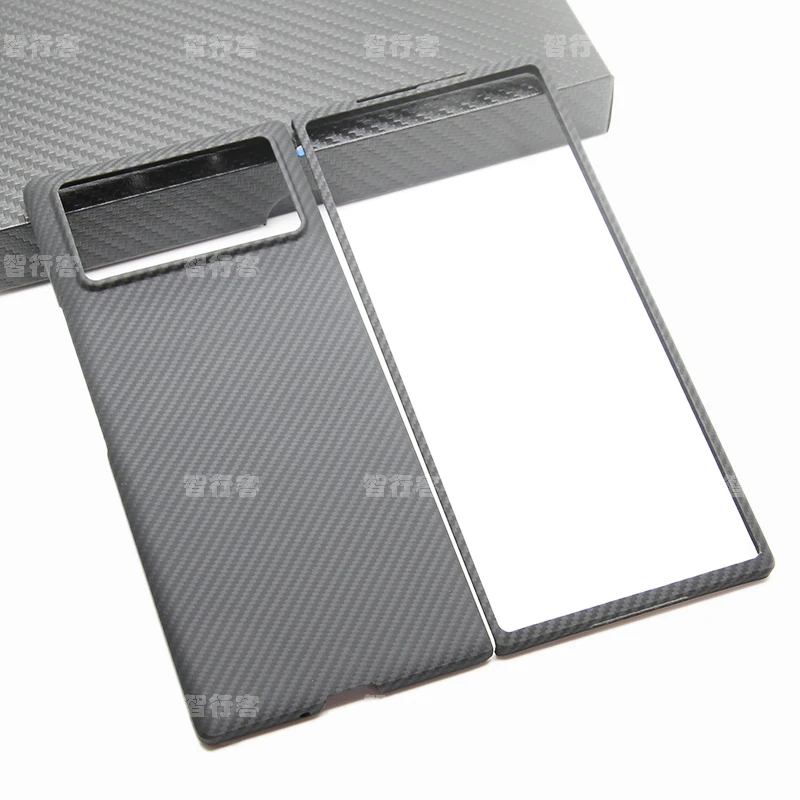 ZXKE Carbon Fiber Case For Xiaomi Mix Fold3 Cover Embedded Iron Sheet Magnetic Car Support Magsafe 600D Aramid Fiber Shell