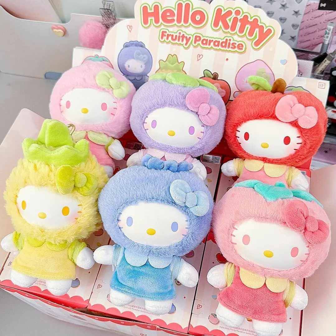 

TOPTOY Sanrio Licensed HelloKitty Fruity Paradise Plush Keychain Pendant Blind Box Figure Doll Collectible Bag Charm Desktop