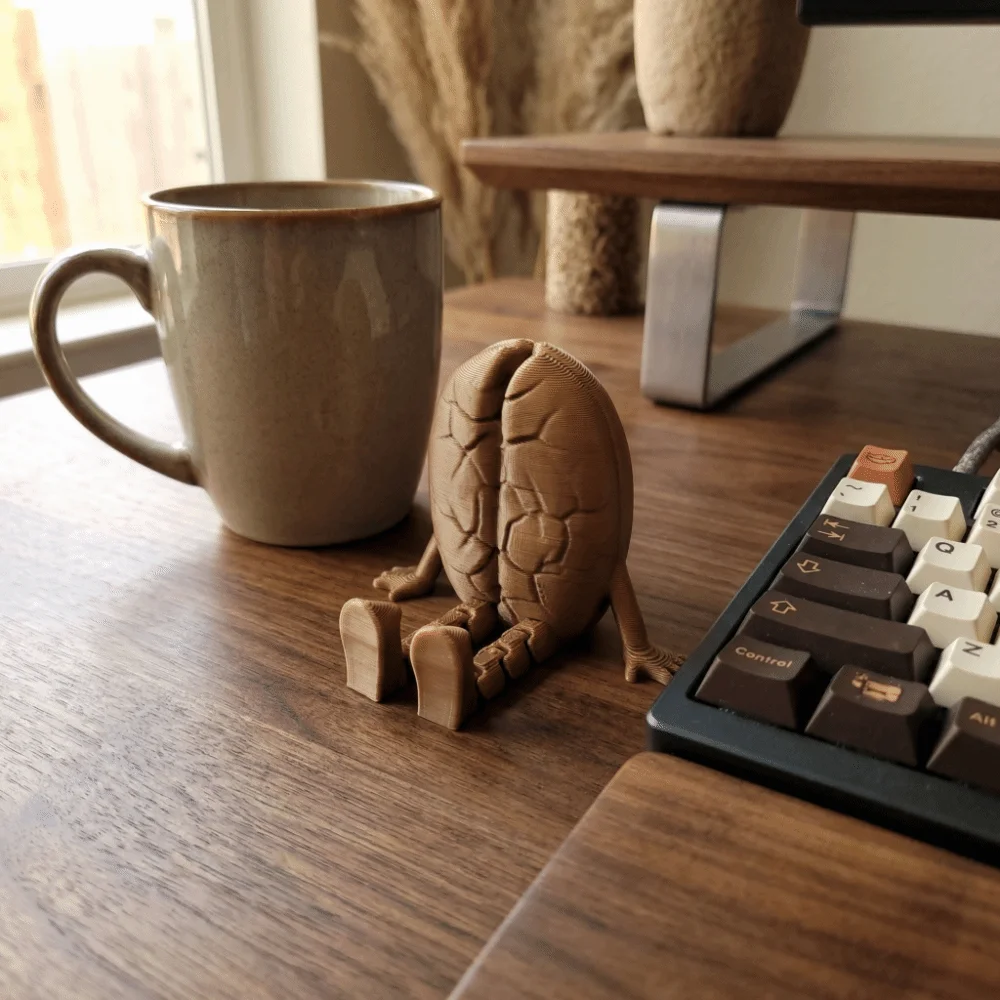 Creative 3D Print Coffee Bean Ornaments Multi Functional Sculpture Chocolate Ornament Funny Model Home Decorations Barista