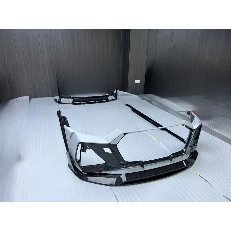 Applicable to RS6 C8 Compatible High-Quality MS Style Carbon Side Skirts & Bumpers Kit