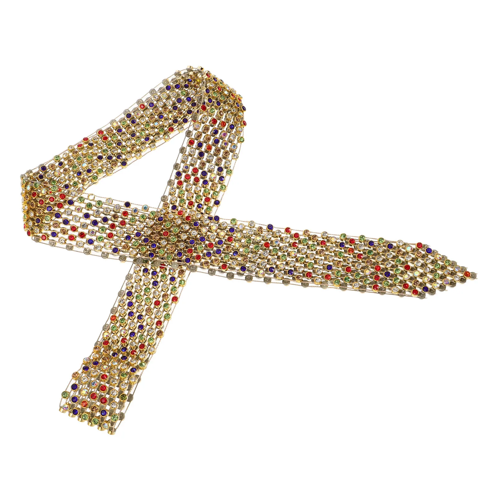 

Sequin Water Sailor Dance Bow Tie Rhinestone Glitter Neck Tie Sparkly Women for Glitter Scarf