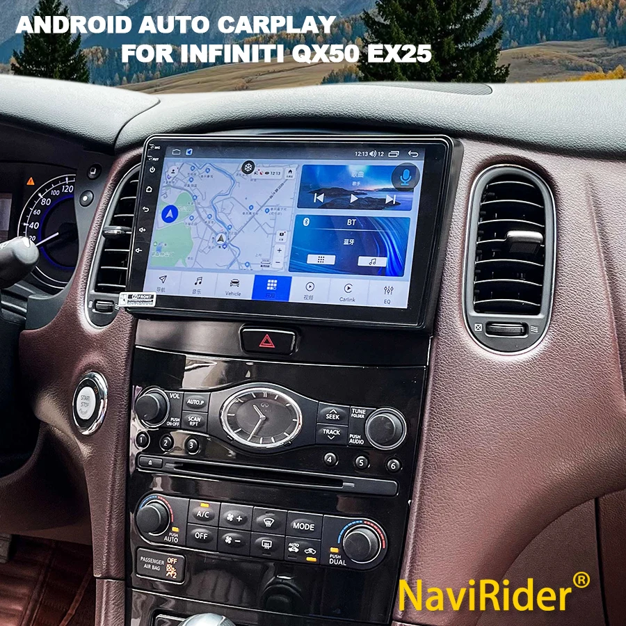 For Infiniti QX50 EX25 2013-2020 Android 15 Car Radio CarPlay GPS Navigation Auto Stereo Multimedia Video Player Screen HeadUnit