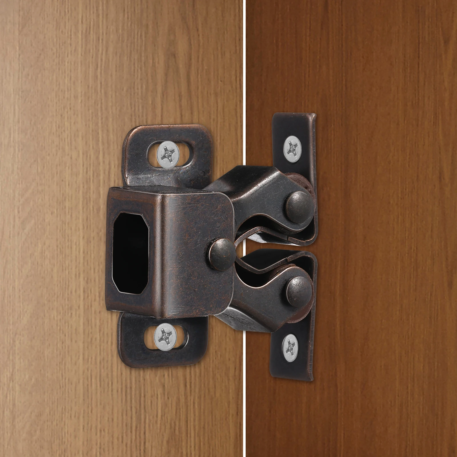 

8 set Double Roller Cabinet Latch Heavy Duty Spring Catch For Drawer Closet Door Lock Security Hardware Replacement Box Rv