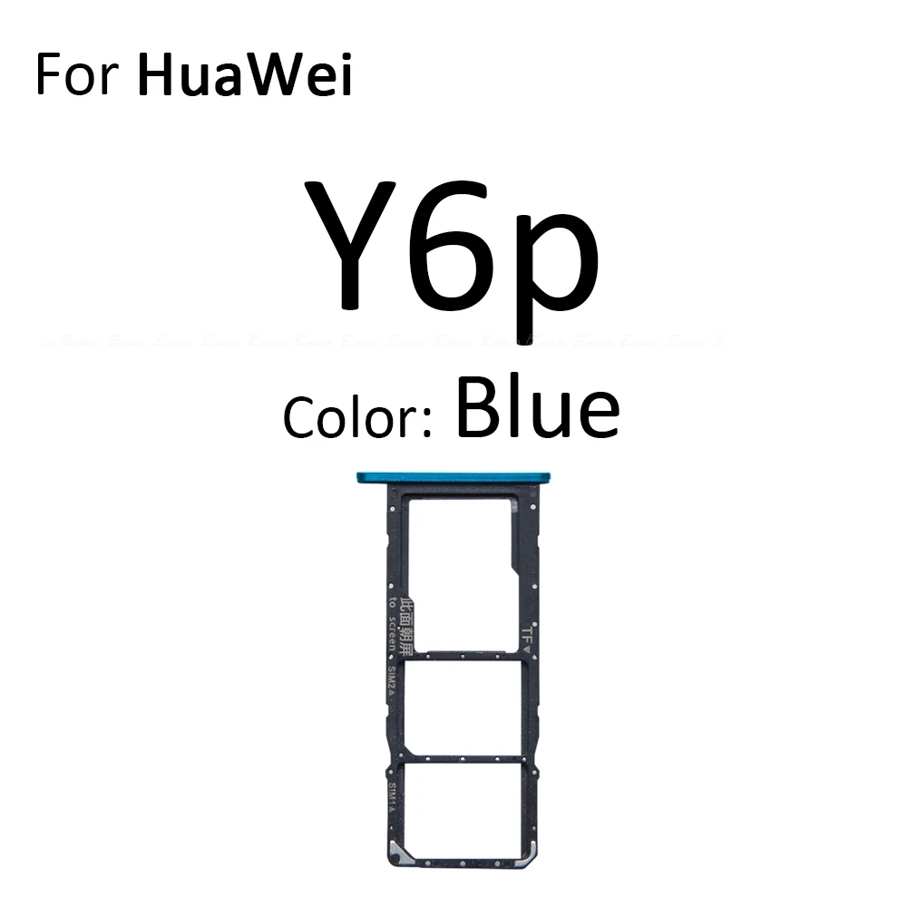 Sim Micro SD Card Socket Adapter Container Connector Holder Slot Tray Reader For HuaWei Y6p Y7a Y7p