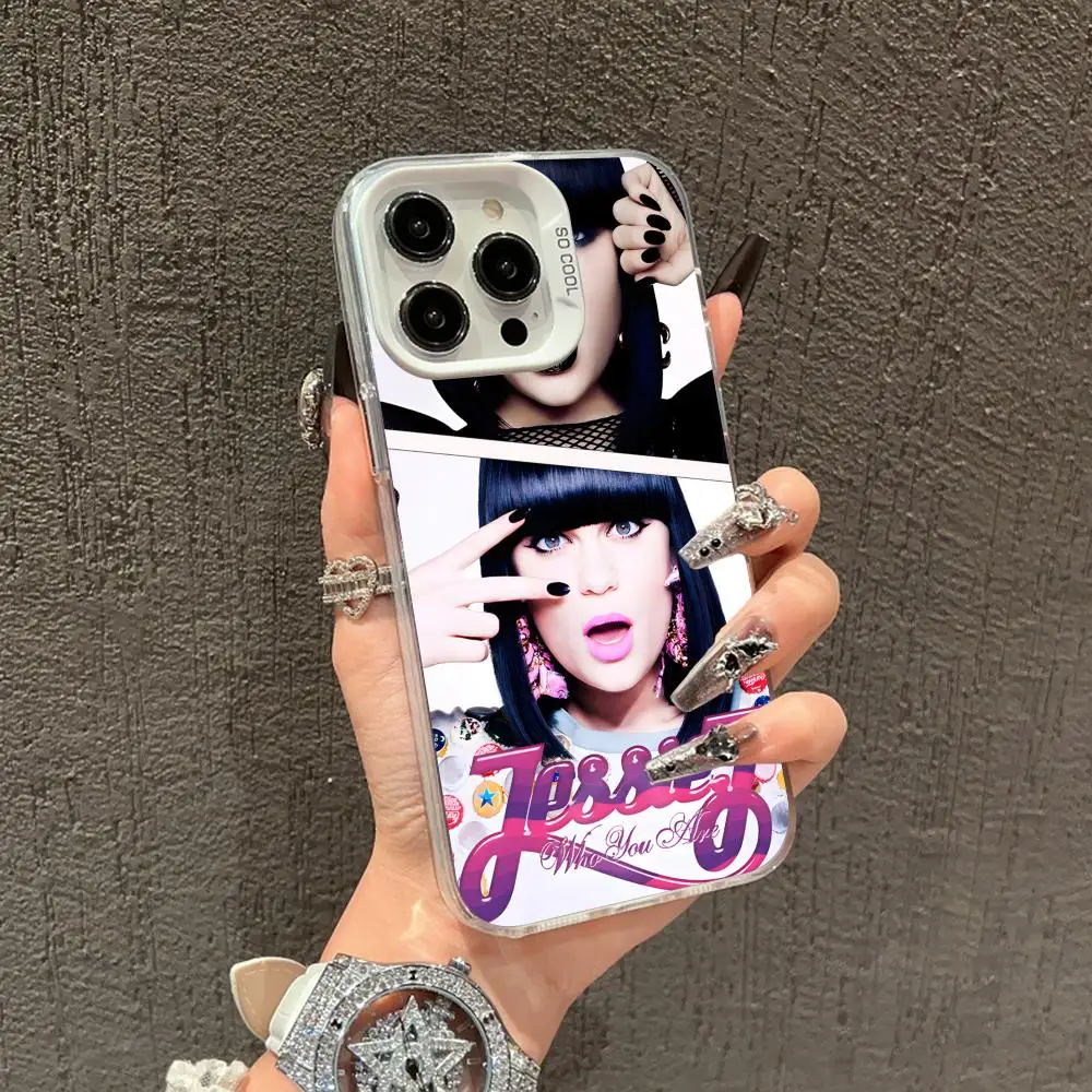 Jessie J Mobile Cell Phone Case for iPhone 17 16 15 14 13 12 11 X XR XS 8 7 Air Pro Max Plus White Translucent Colorful Cover