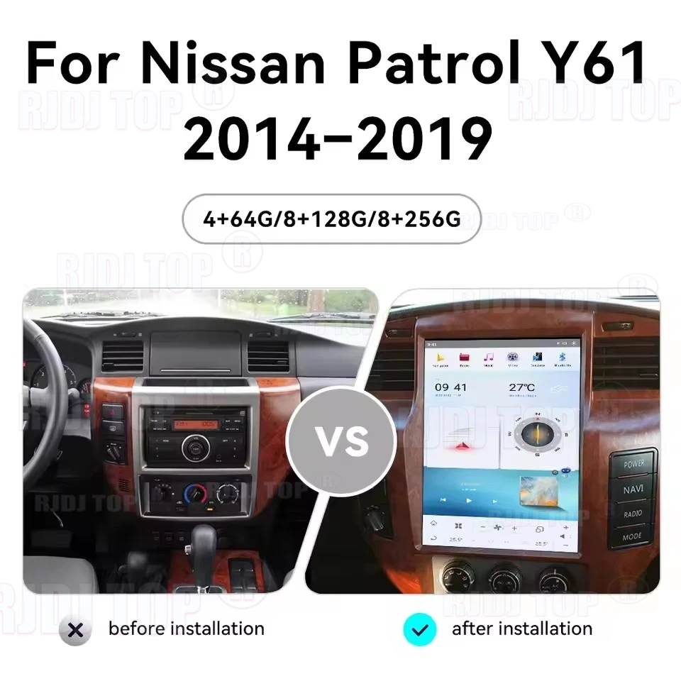 12.1inch For Nissan Patrol V 5 Y61 2005 2006 -2021 Android AUTO Car Radio Multimedia Video Player Navigation GPS WIFI DSP 2 Din
