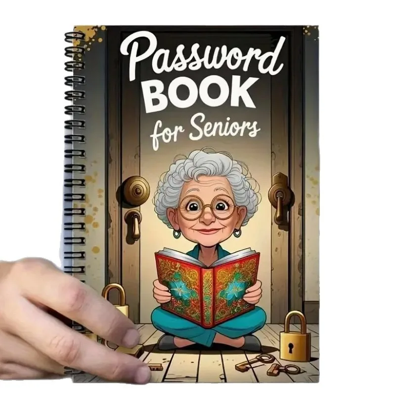 1 قطعة 2025 كلمة المرور كتاب كلمة المرور مثيرة للاهتمام دوامة وصفة دفتر اللياقة البدنية فقدان الوزن سجل كتاب لكبار السن #5