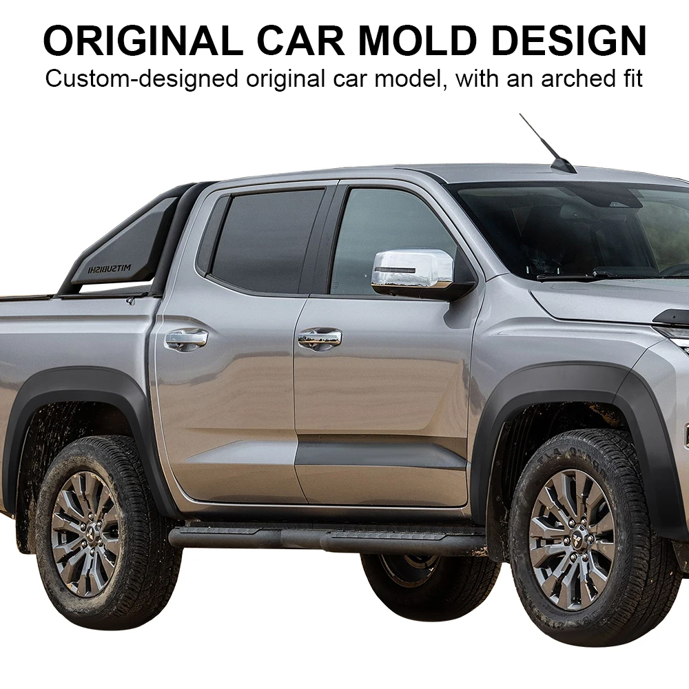 OEM Style Fender Flares Wheel Arch Kits For Mitsubishi Triton L200 MV 2024 2025 2026 Mudguards Double Cab Next Gen Car Accessori