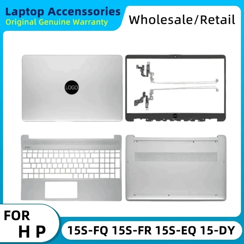 New For HP 15S-FQ 15S-FR 15S-EQ 15-EF 15-ER 15-DY TPN-Q222 Q230 LCD Back Cover Bezel Palmrest Botttom Case L63603-001 L63590-001