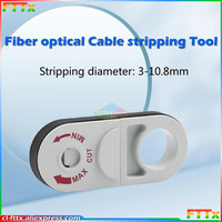 3-10.8mm Cable Stripping Tool Wire Stripper Use For Fiber Optical Network Cable UTP/STP/SFTP And Coaxial Cable (White)