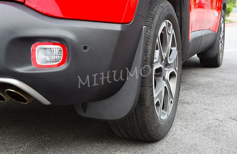 4Pcs For Jeep Renegade BU 2015-2024 Front & Rear Mudflaps Splash Proof Guards Mud Flap Mudguards Fender Car Accessories