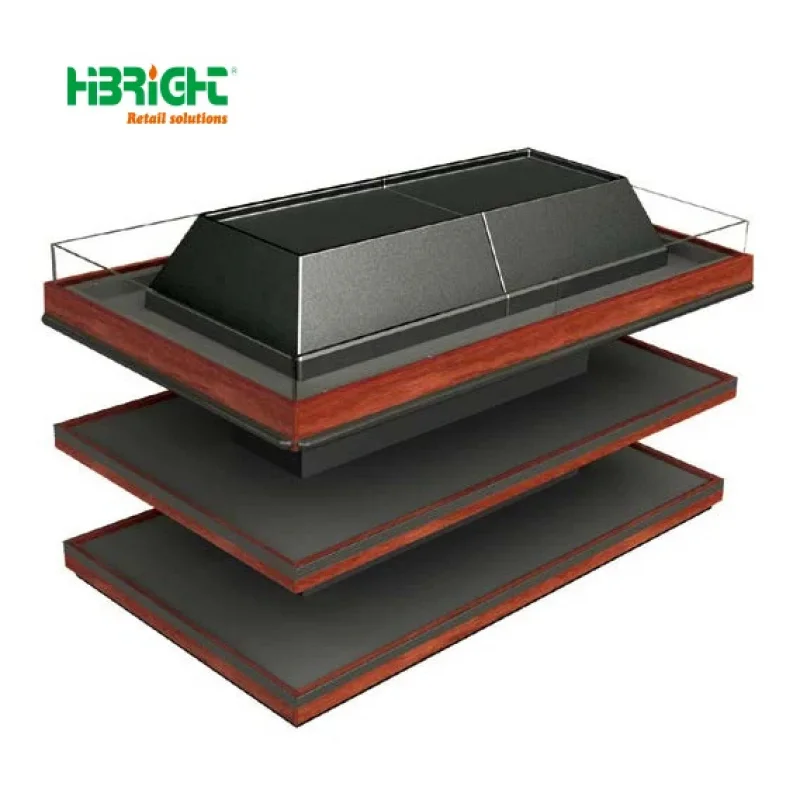 custom.Supermarket Display Rack Commercial Steel Material Fruit Vegetable Display Gondola Shelving