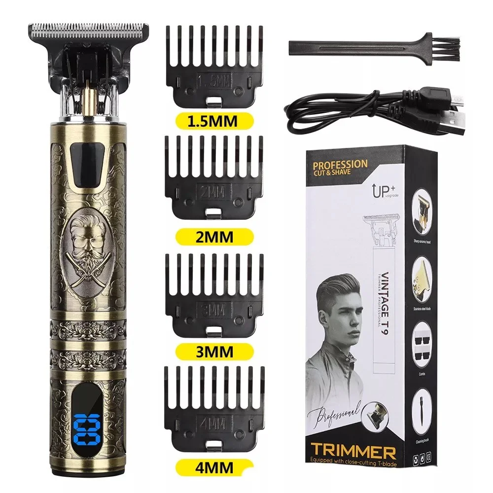 Max Barber Gold Max Shaver Led Beard Machine Hair