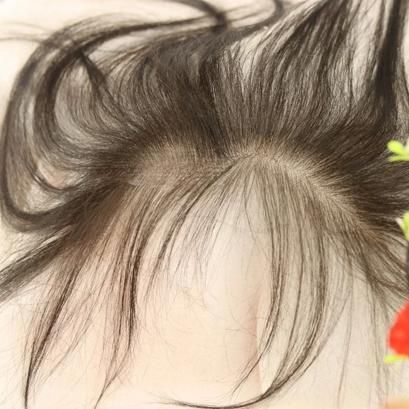 Video broken hair, invisible hairline sticker, hand-woven wig reissue