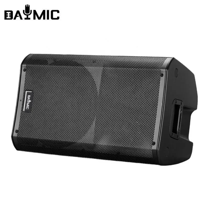 Facoty Hot sale 12 inch Plastic Wooden active speaker with class D power amplifier 1000w Active module outdoor party Speakers