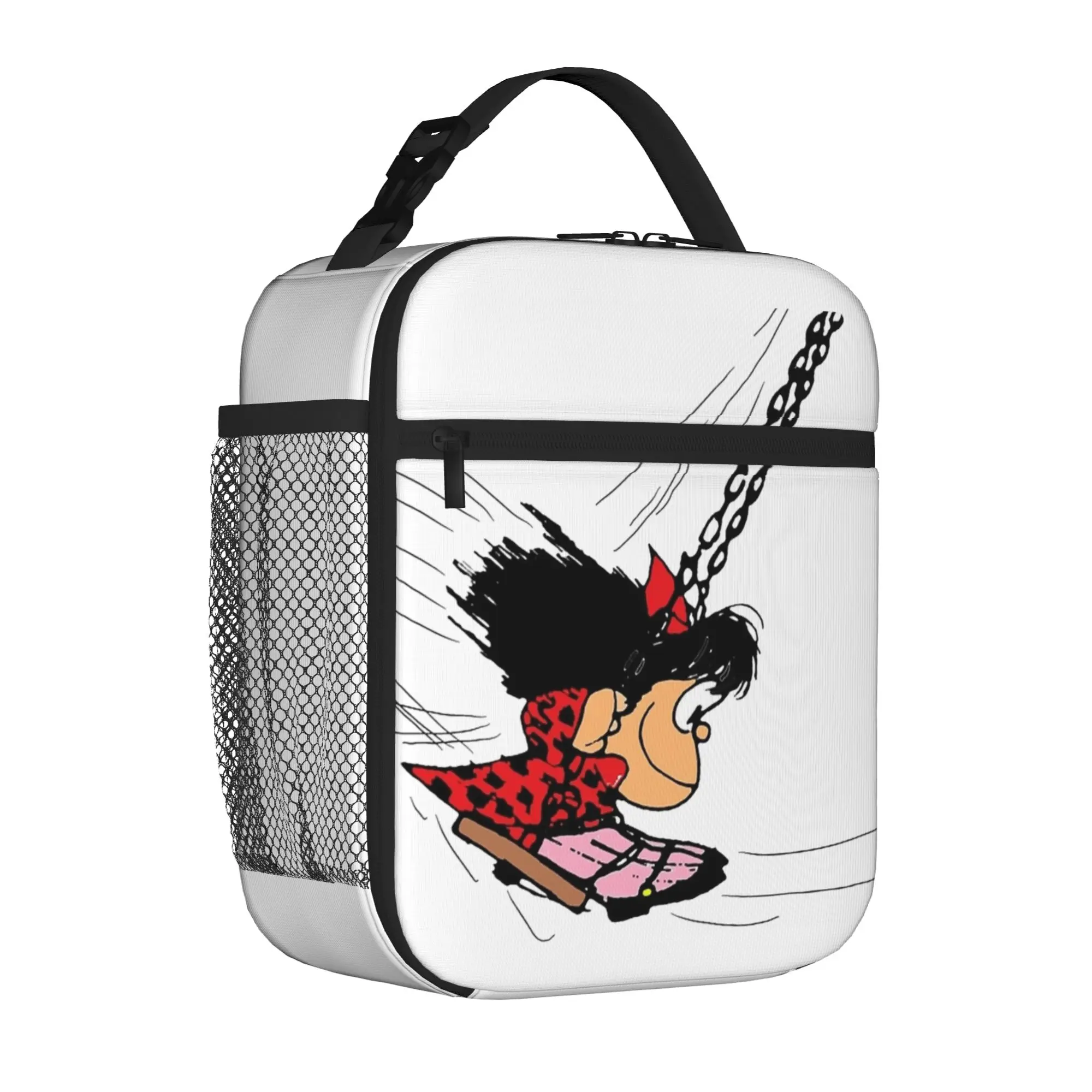 Cartoon M-Mafaldas Thermal Insulated Lunch Bags for Work  Portable Food Bag Cooler Thermal Food Box