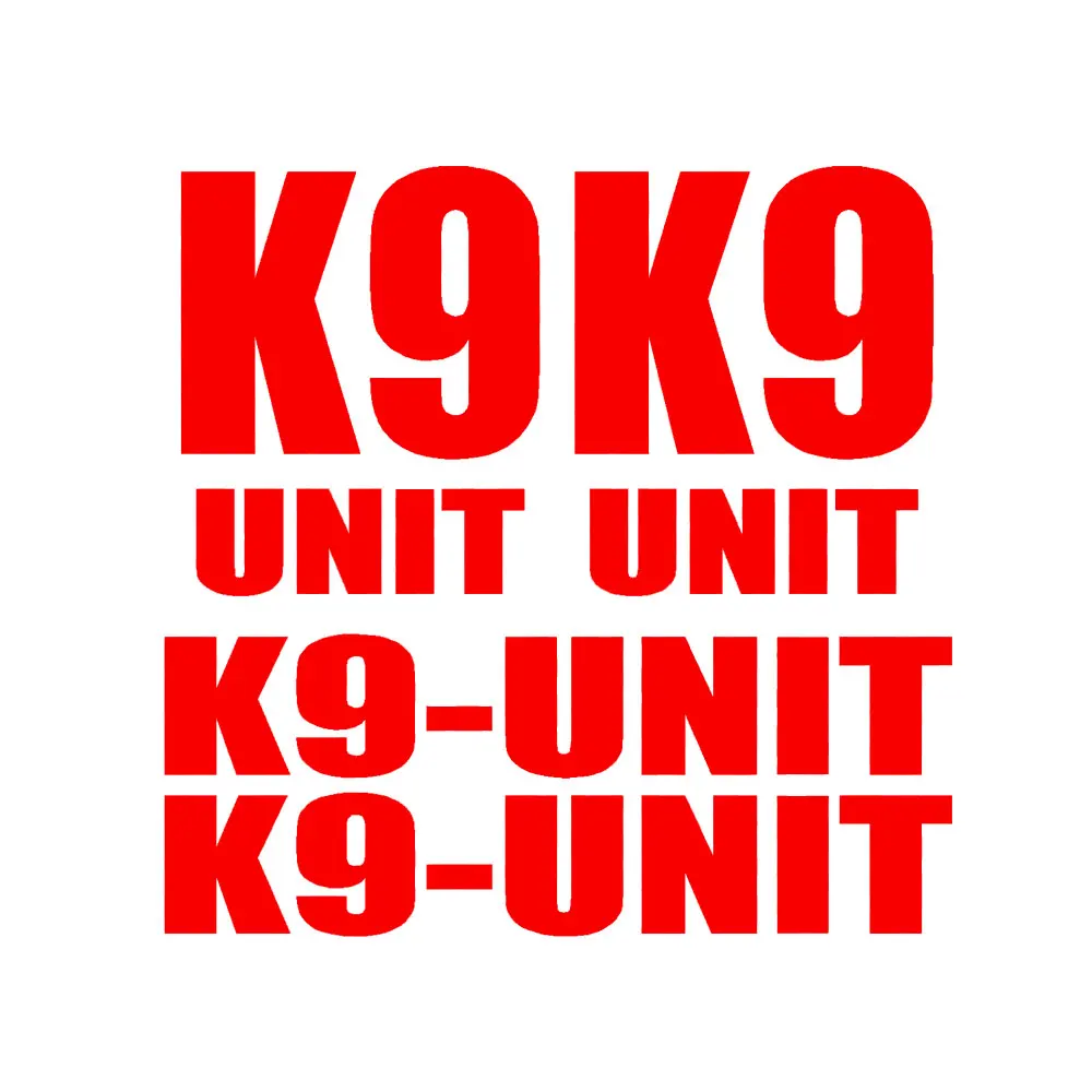 4pcs for K-9 K9 UNIT DECAL SET police officer dog vinyl sticker car truck window