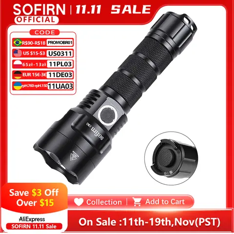 C8G Tactical LED Flashlight 2000lm Sofirn