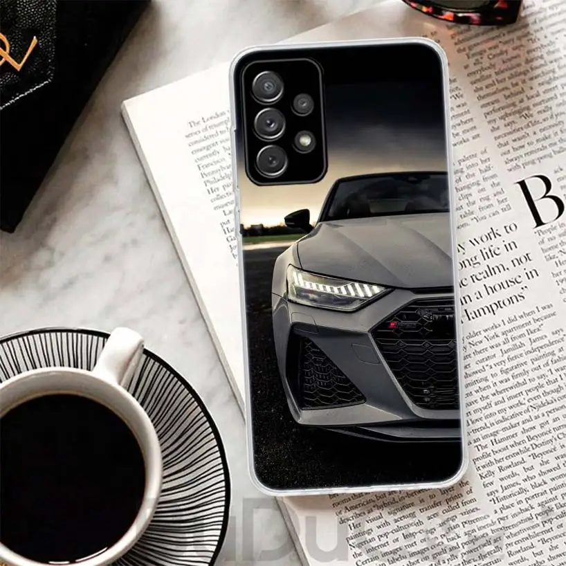 Super Car For A-Audis R-S Sport Phone Case For Samsung Galaxy A15 A14 A54 A13 A53 A12 A52S A55 A22 A23 A24 A32 A33 A34 A25 A35 A