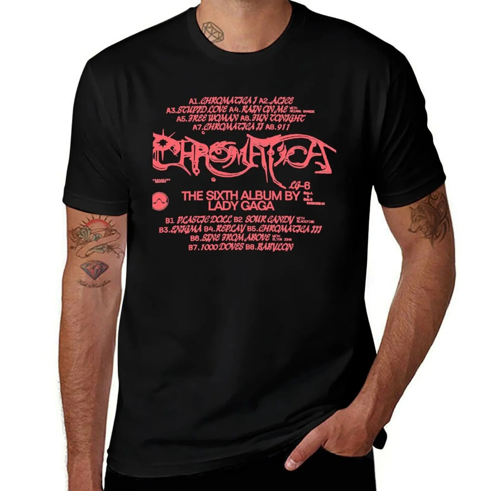 Chromatica Logo Classic T-Shirt Classic Graphic Short Sleeve Top T-Shirt