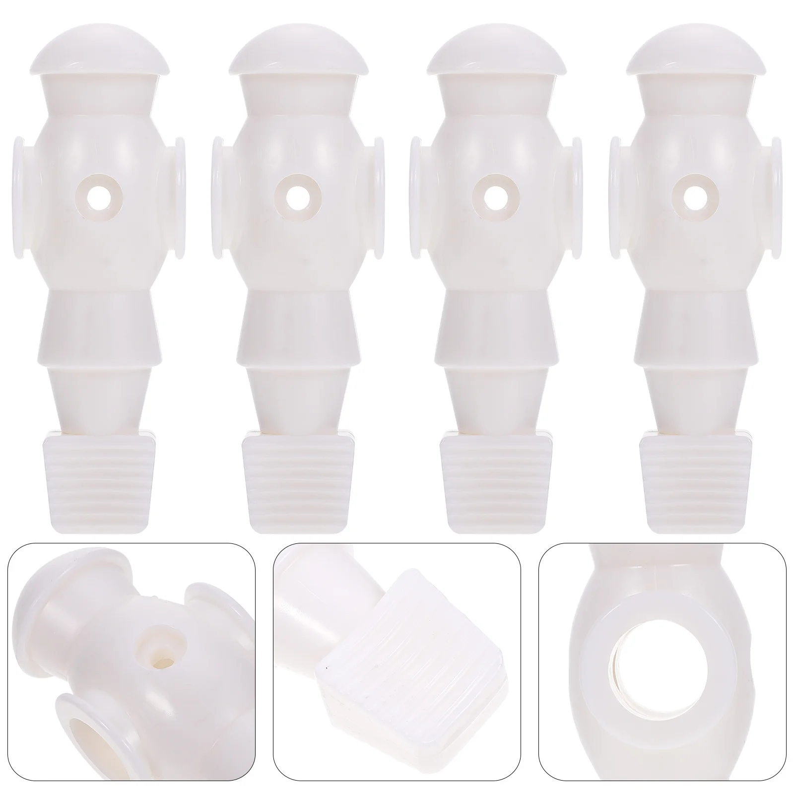 4 個サッカーマシンプレーヤー交換用サッカー樹脂テーブルサッカーアクセサリーフーズボール男性フィギュア