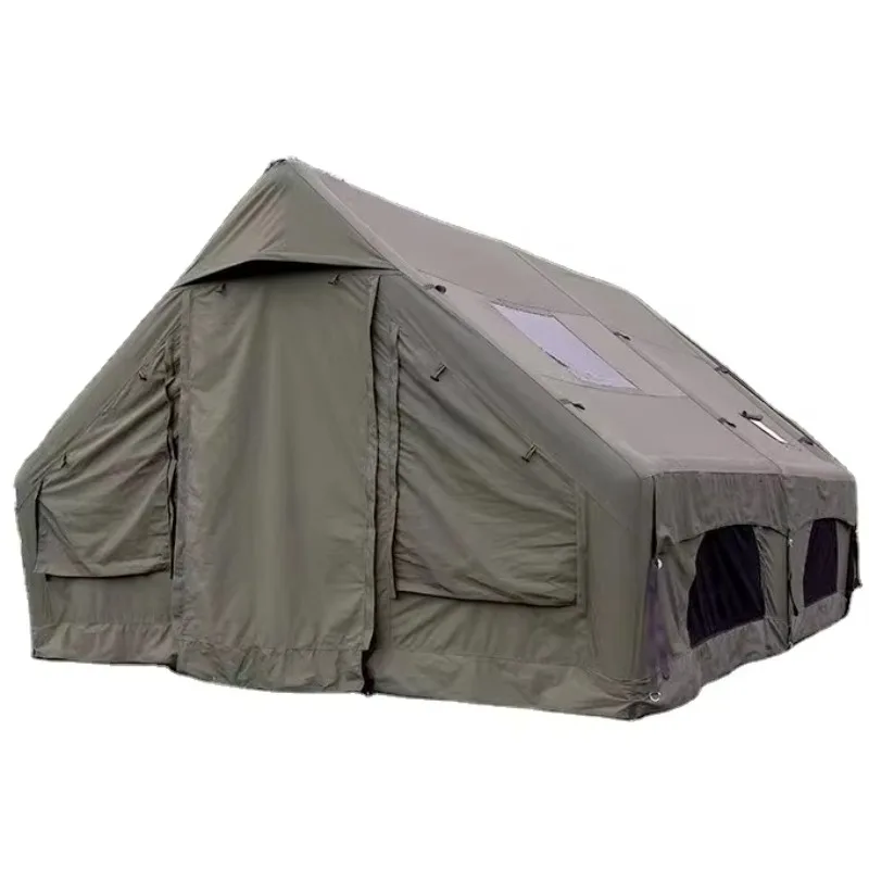 

Hot sale！12.0 Green Modular Portable Garden Inflatable Camping Family Tent